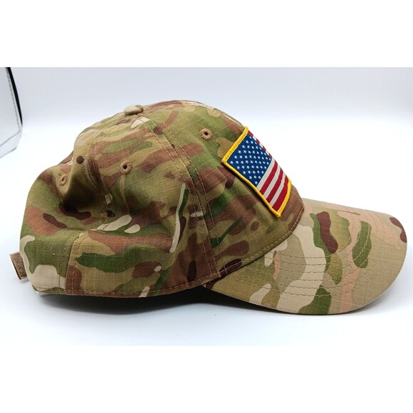 Mossy Oak Camo Hat Cap Strapback Ripstop Tactical Outdoor Military Patriotic USA - Picture 3 of 8